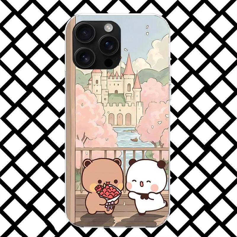 Мультяшный милый чехол Bubu Dudu для iPhone 17 Air 16 16E 15 14 Plus 13 Mini 12 11 Pro Max 7 8 + SE 2020 Мягкий чехол Fundas 17 A