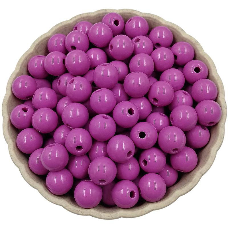 Товары для вечеринок для изготовления украшений Круглые свободные бусины своими руками Однотонные 50 шт. Многоцветные 10 мм Непрозрачные