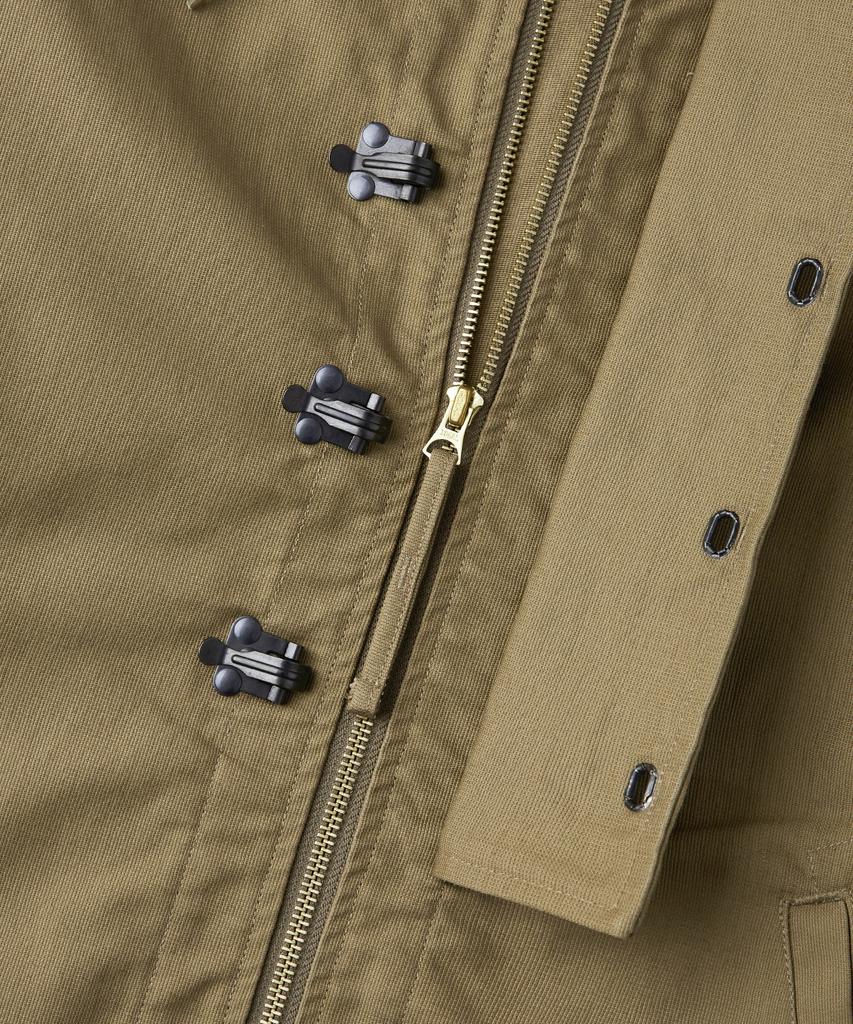 ВЫДАЮЩАЯСЯ Палубная куртка с капюшоном из ткани Jungle Cloth_Хаки