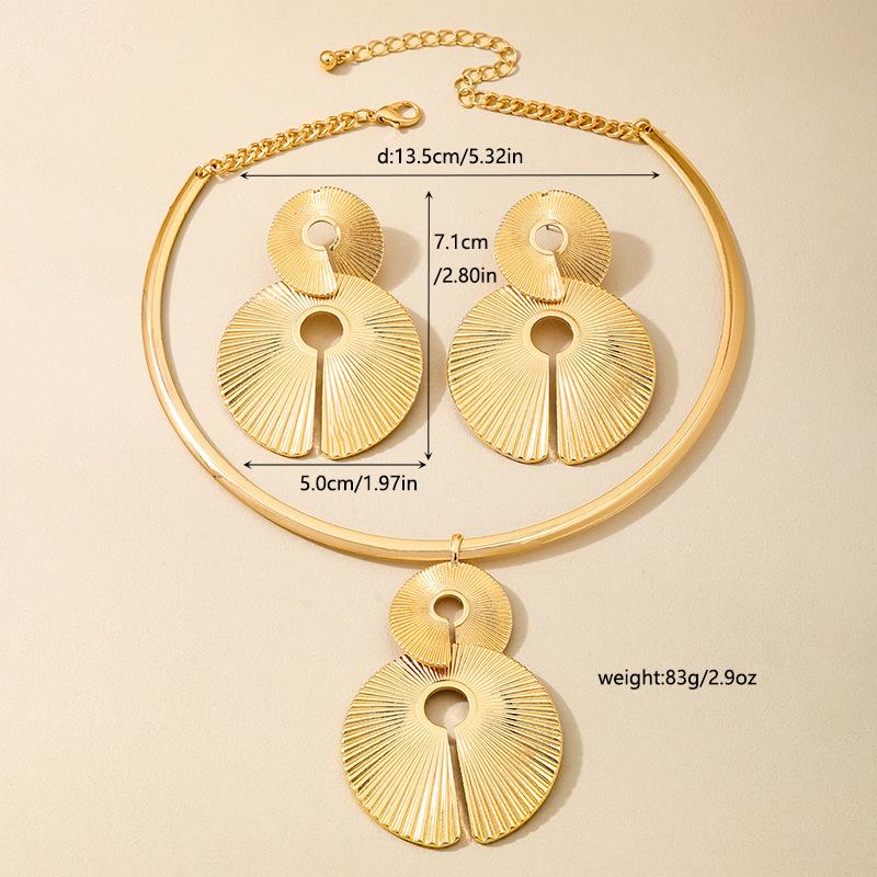 Модный комплект ювелирных изделий ожерелье серьги для женщин дамы