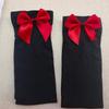 Women's Lace Trim Erotic Silk Thigh-High Stockings with Bow