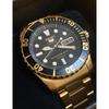 Used Rare! Scarce! SEIKO 5 SPORTS Automatic Overseas Model Gold Made in Japan SNZF22J1