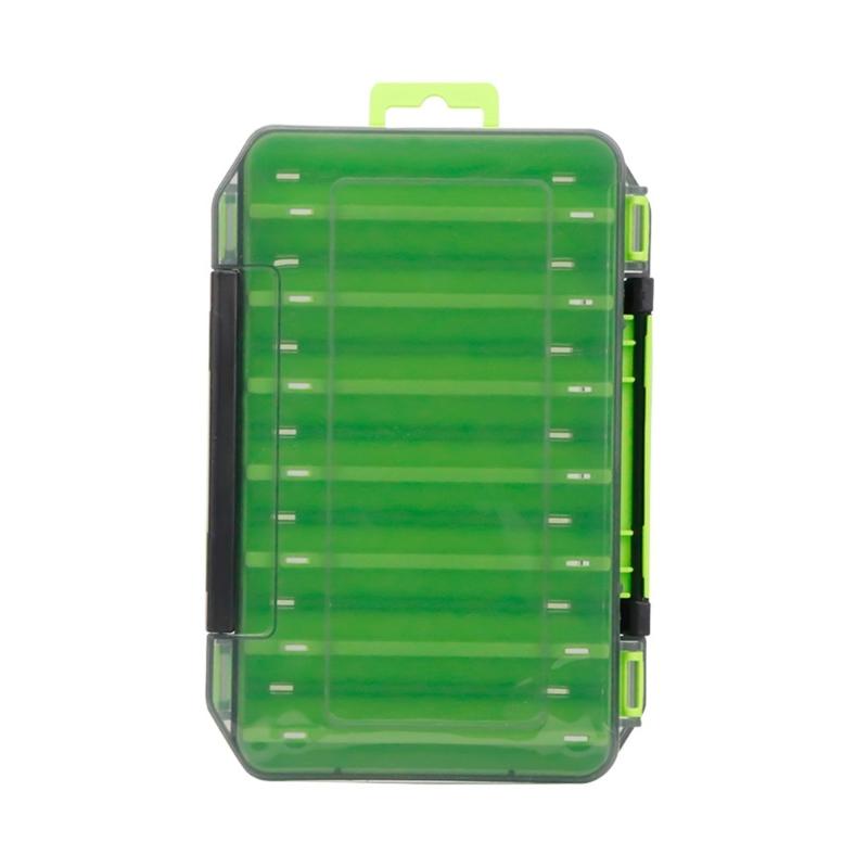Clear Double Sided Tackle Storage Box With Secure Lock Lightweight Waterproof Design For Fishing Tools And Small Parts