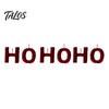 Decorative Letters for Fireplace Christmas Flocked Letter Ornaments, Red Merry Velvet Hanging Ornaments Decoration Xmas Tree, Holiday Party,