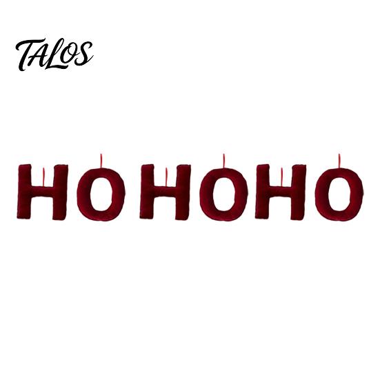Decorative Letters for Fireplace Christmas Flocked Letter Ornaments, Red Merry Velvet Hanging Ornaments Decoration Xmas Tree, Holiday Party,