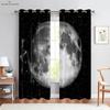 Шторы Dreamy Starry Sky Galaxy, напечатанные на 3D-принтере, затемнение, теплоизоляция, гостиная, кабинет, спальня, украшение для дома, 2 шт.