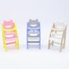Scene Model Miniature Doll High Chair Multicolor Doll Accessories Miniature Dining Chair  Gift