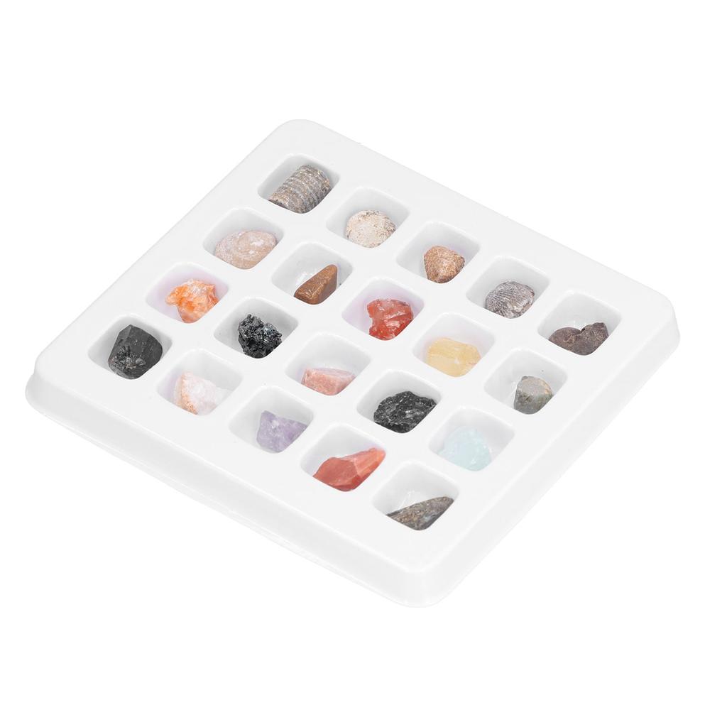 20 Kinds Crystal Gemstones Ornament Colorful Healing Chakra Gemstones for Kids Teacher Collector