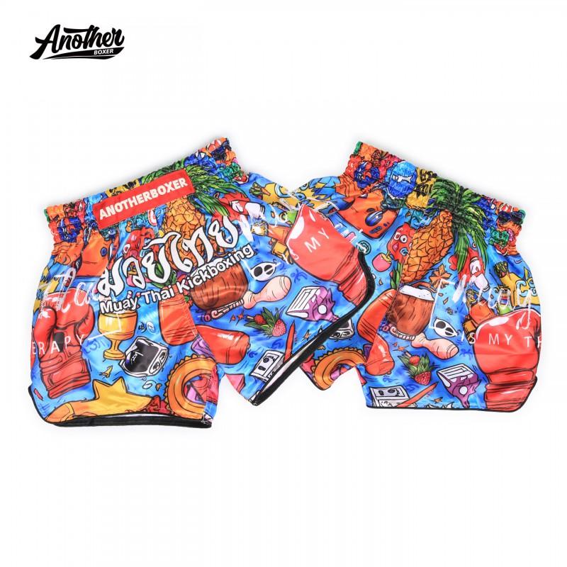 Kids Muay Thai Shorts Boxing MMA Kickboxing Training Gym Wear In Fruit
