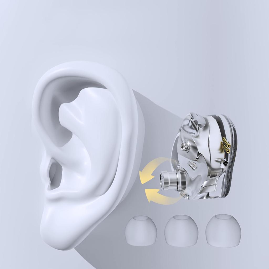 LINSOUL Hybrid Earphones Designed for Music Lovers Resin Material for Comfortable Wearing Carefully Tuned Structure Small Size Easy To Carry Anywhere