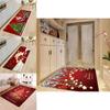 Cheerful Christmas Decor Mat In Lively Colors Ideal For Kitchen And Bedroom Use