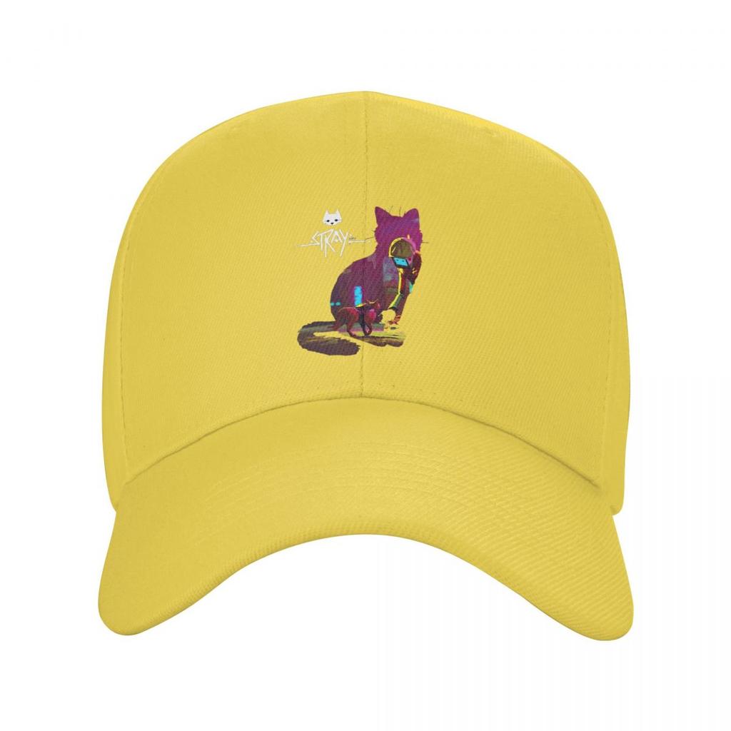 Игра Stray Логотип-силуэт кота Бейсболки Snapback Мужские Женские Шляпы Повседневная Кепка Хип-Хоп Бейсболка Кепка