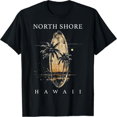 Серф Борд North Shore Гавайи Оаху Халеива Серфер Футболка