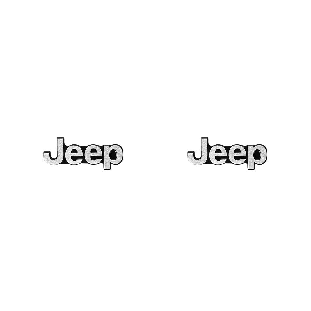 Для Jeep 2/4 шт. Автомобильная аудионаклейка 3D Металлическая Автонаклейка Значок Декоративные Аксессуары Для Jeep Renegade Wrangler Compass Cheroke