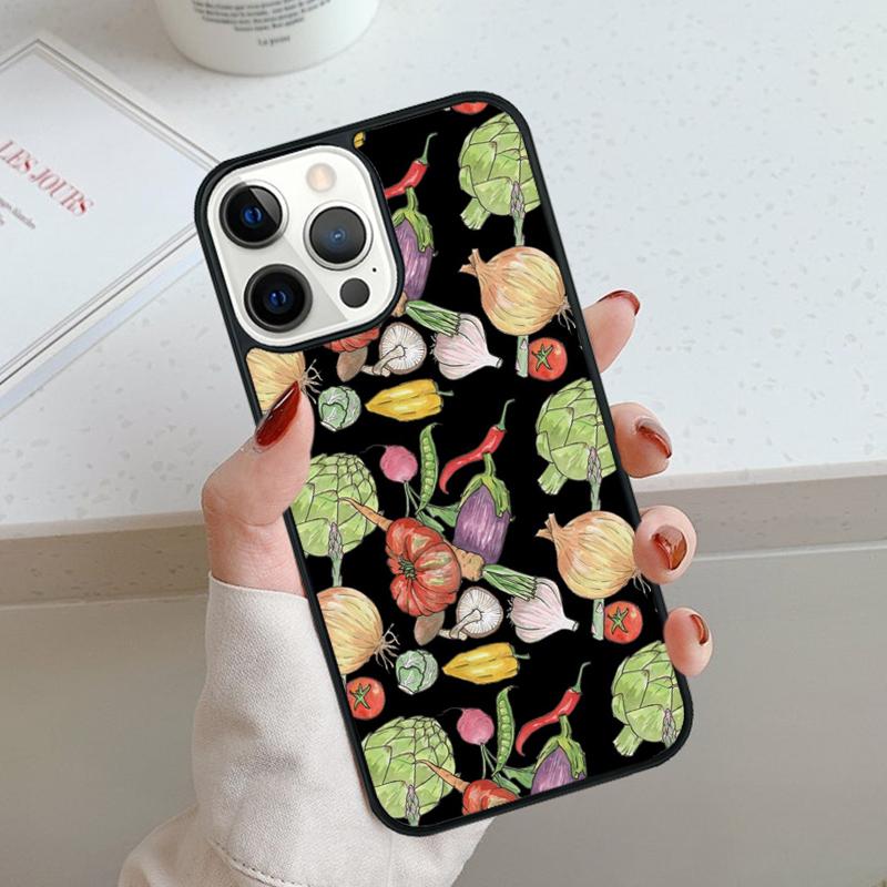 Веганские Овощи Фрукты Чехол для Телефона Для iPhone 17 Air 11 12 13 14 15 16 Pro Max Чехол Для iPhone 17 Air Max Plus Coque Корпус