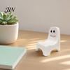 Small Mobile Stand 3D Printed Phone Holder, Ghost Chair Shape Compact Stand, Smiling Face Portable Anti-Slip Decorative for Home Office Travel