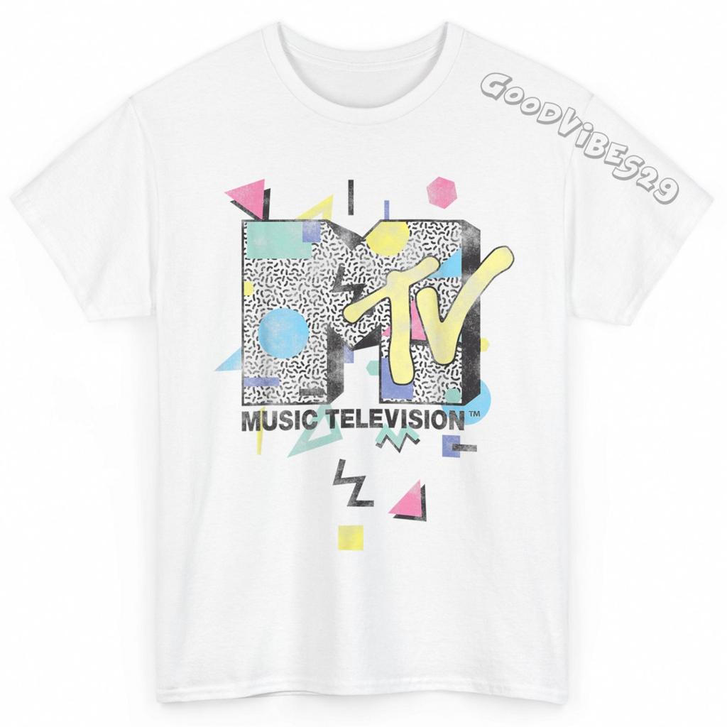 MTV Logo Vintage Aesthetic Nostalgia Retro Gift T-Shirt S-5XL Men Women Unisex