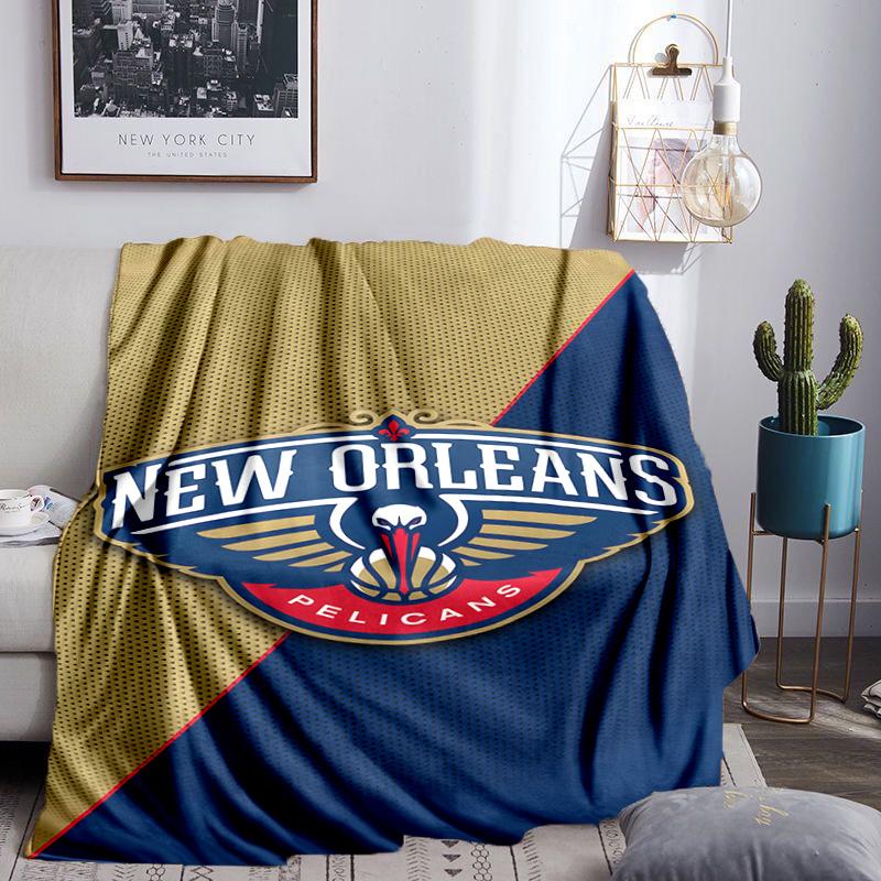 Pelicans Team Spirit Blanket Lightweight Flannel Bedding Blanket Perfect for Travel, Camping, Living Rooms, Offices, Sofas, Fan Christmas gift