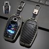 Zinc Alloy Leather Car Key Case Cover For BMW 5 6 7 I8 G30 X3 X4 X5 730Li 740Li