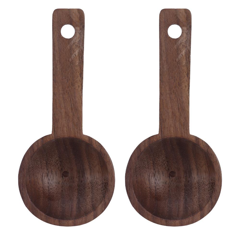 Walnut Coffee Scoop Elegant Wooden Spoon Coffee Accessories Walnut Teaspoon Coffee Brewing