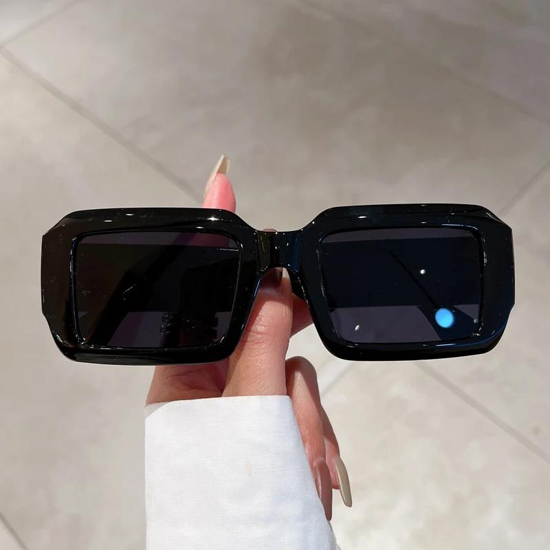 Vintage Rectangle Sunglasses Fashion Square Candy Color Shades UV400 Protection Trendy Retro Women Eyewear