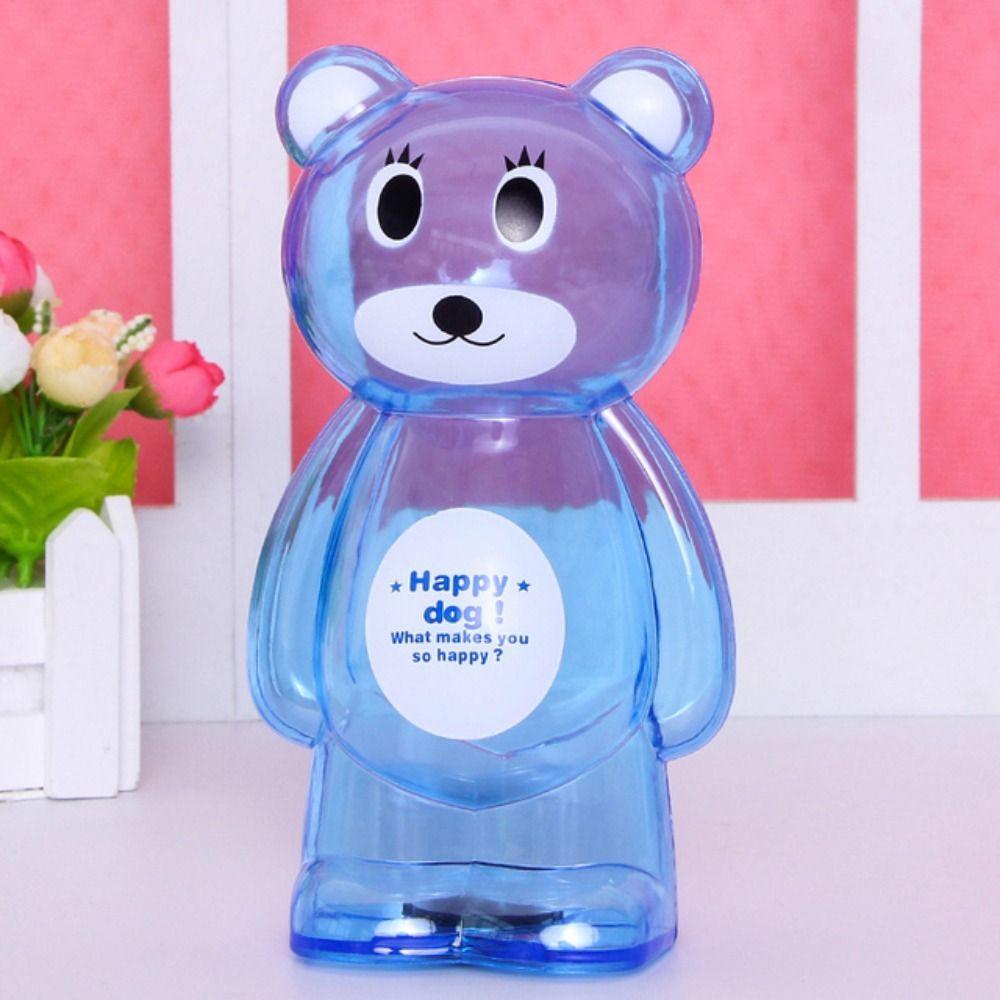 Cartoon Bear Home Decor Fun Childhood Cartoon Saving Box Bear Piggy Bank Kids Toys Birthday Gifts