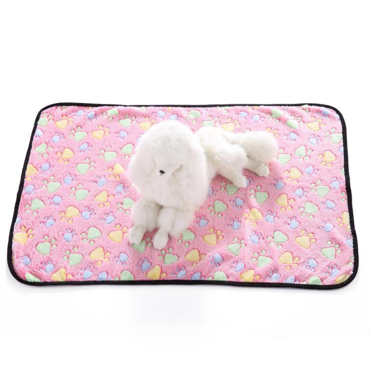 Многоцветное моющееся одеяло из кораллового флиса для маленьких и средних собак и кошек - на все сезоны