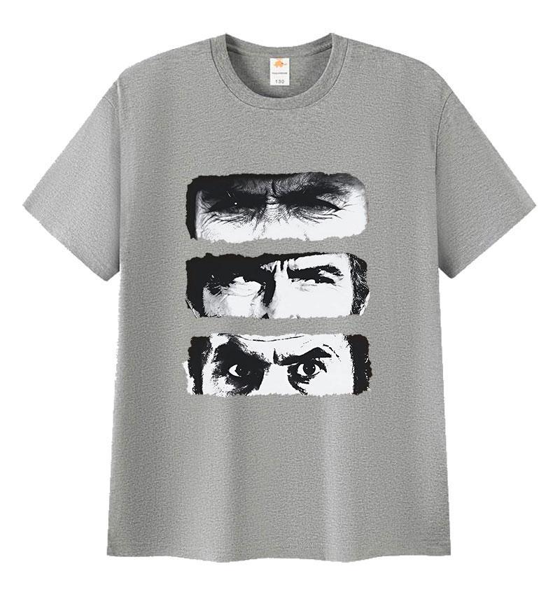 The Good The Bad and Ugly TV Graphic Print T Shirts Unisexs Vintage Fashion Short Sleeve Tshirt Unisex Gothic Clothing Cotton Tshirt