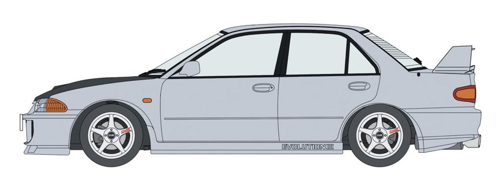 Hasegawa Mitsubishi Lancer GSR Evolution III Plastic Model Kit 20782 1/24 "Lowdown Version" (Car)
