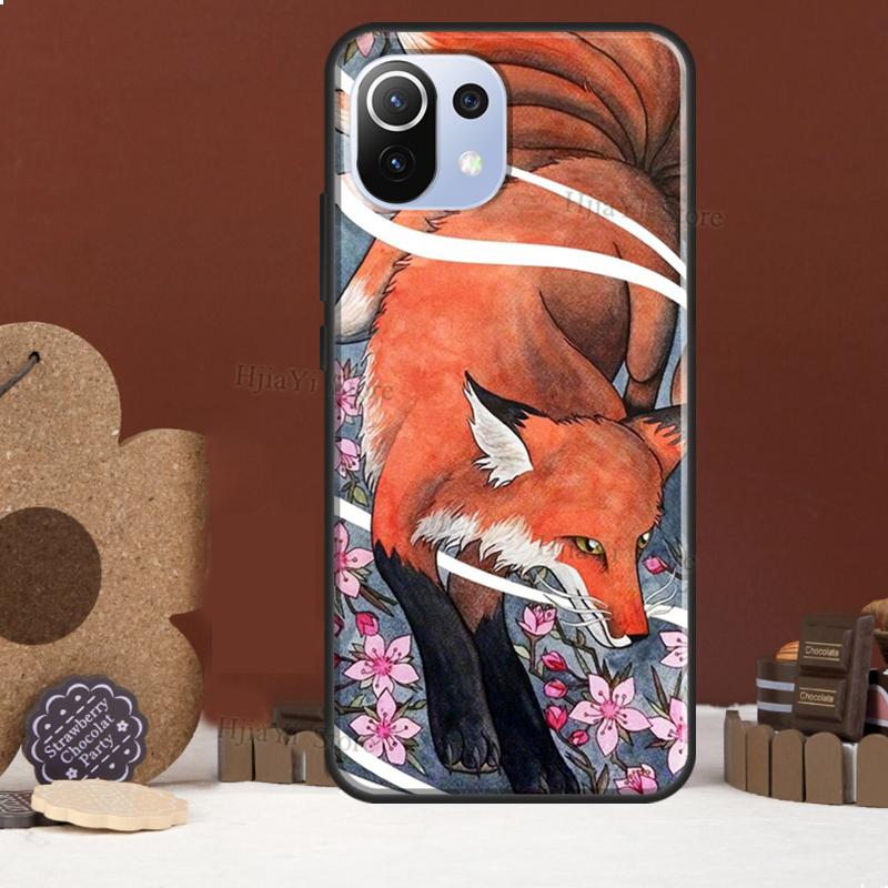 Чехол в японском стиле с лисой для POCO F5 X3 X4 X5 Pro F4 GT C40 F3 Чехол для Xiaomi 11T 12T Pro 12 X 13 Lite Обложка