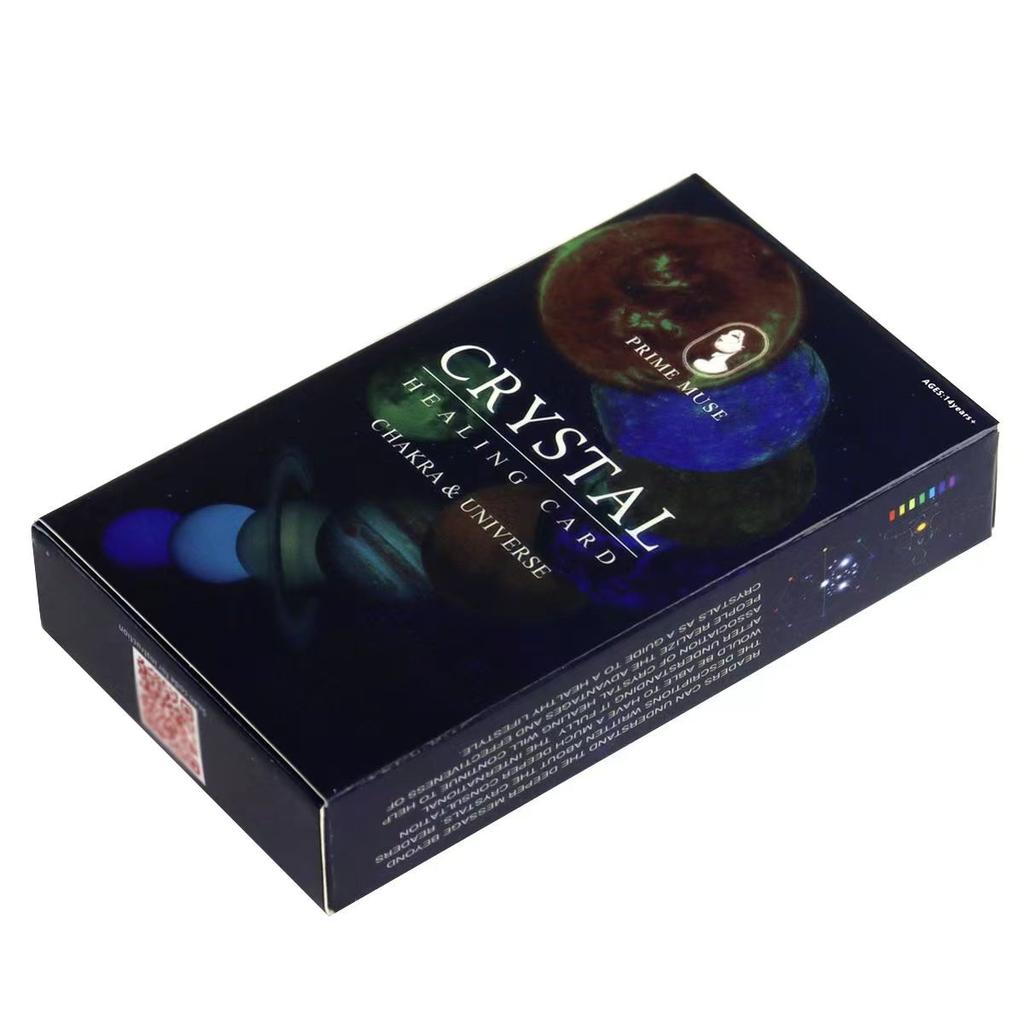 Карты исцеления кристаллами, электронный путеводитель по играм Oracle Deck Games, 60 шт. Карты (48 кристальных карт и 12 карт зодиака) 10,3*6 см