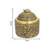 Brass braided incense burner Chinese classical agarwood incense holder Zen incense Censer tea ceremony ornaments 7