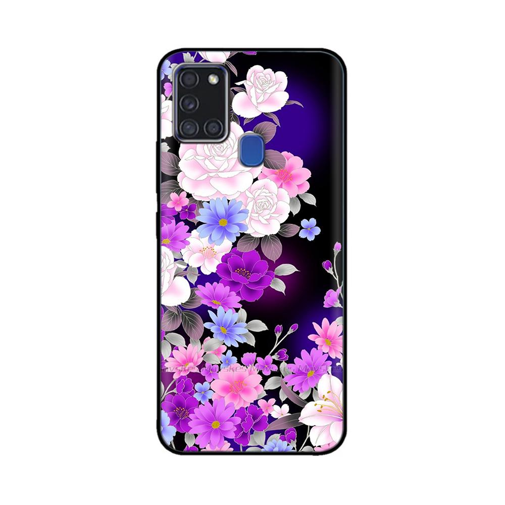 For Samsung A21S Case Silicone Back Protector Phone Soft TPU bumper Case on For Samsung Galaxy A21s GalaxyA21s A 21s a217 Cover
