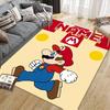 Custom Name,Mario Home Sofa Decoration for Living Room & Bedroom, Non‑Slip Play Flannel Floor Mat for Game Room