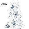 Nordic Style Xmas Displays 5Pcs Wooden Christmas Tree Ornaments, Blue And White Desktop Holiday Decorations Plaid/Snowflake/Polka Dot for Home