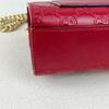 [Pre-Owned] Padlock Metal Lock Buckle Bag Monogram Logo Embossed Leather Box Bag Chain Shoulder Crossbody Bag Small - Excellent #1UTW1W7