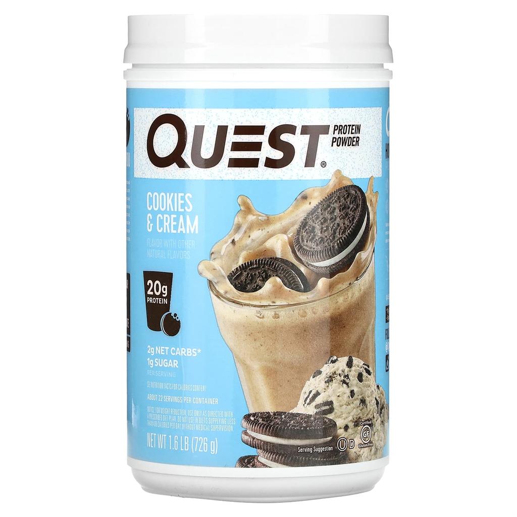 Quest Nutrition Protein Powder, Cookies & Cream, 1.6 Lb (726 G)