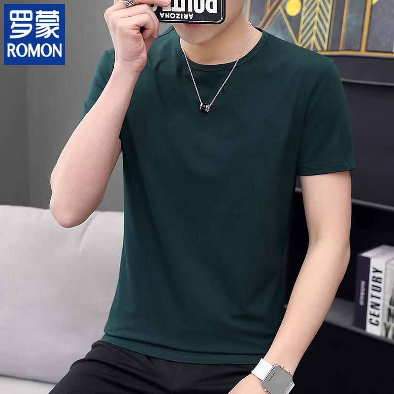ROMON Men's 2026 Summer Short-Sleeve Round Neck T-Shirt