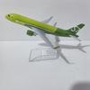Jason Tutu 16 см Авиакомпания S7 Сибирские Авиалинии Airbus A320 Модель Самолета Модель Самолета Литой Металл Масштаб 1/400 Самолеты Подарок Коллекц
