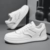 New Mens Casual Shoes White Grey Platform Student Sneakers Outdoor Breathable Sport Shoes Lightweight Running Shoes Tennis Shoes