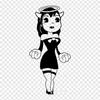 Alice Angel Bendy And The Ink Machine Joey Drew Studio Iron On Heat Transfer Printing Vinyl Patches Sticker for Clothes DIY Appliques Washable Patches