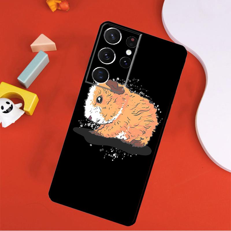 Funny Guinea Pig Phone Case For Samsung Galaxy S25 Ultra S9 S10 S20 S21 FE S22 S23 S24 Plus S24 Ultra Cover