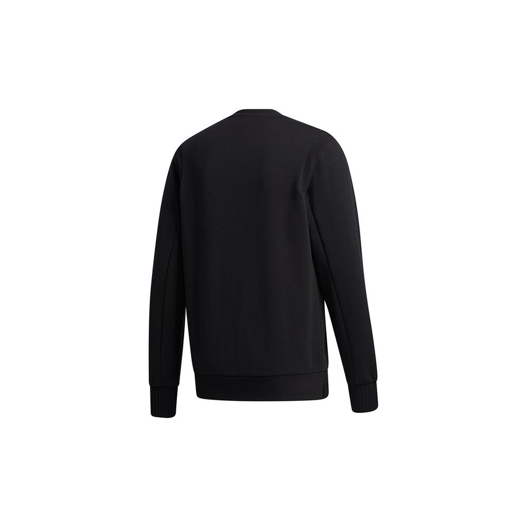 Adidas Спортивный пуловер с круглым вырезом, мужские топы, черный GF4040