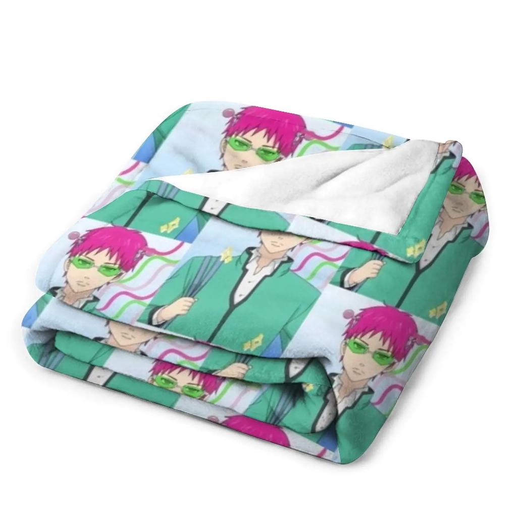 Аниме Сайки К. Дизайнерский плед Тонкий плед Многоцелевой