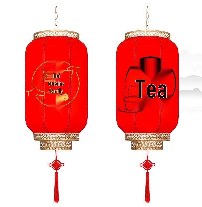 2025 Outdoor Ancient-Style Sheepskin Chandelier Lantern for Courtyard & Front Door Spring Festival Decoration