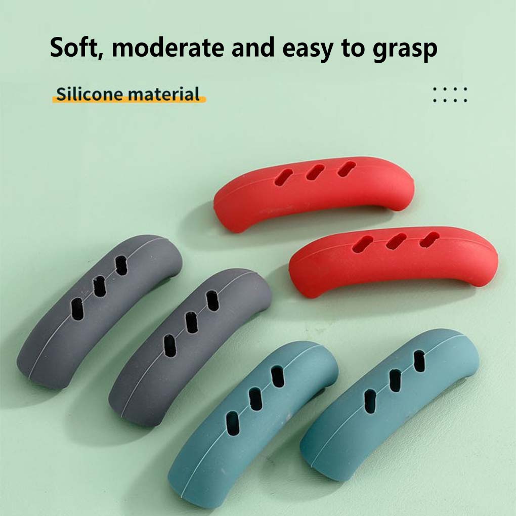 Упаковка из 2 держателей для кастрюль, силиконовые термостойкие чехлы для боковых ручек кухонных сковородок, защитные чехлы для посуды Cooking Assist