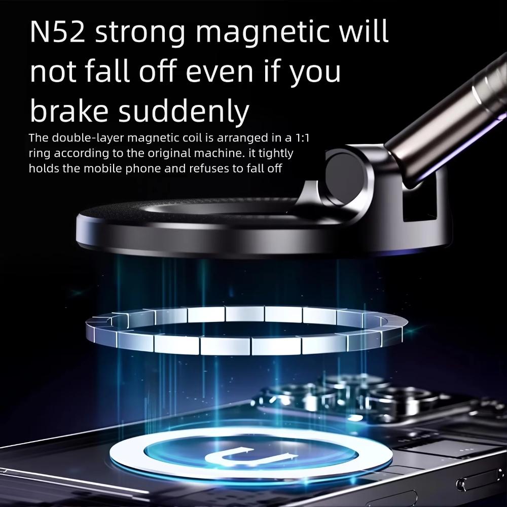 360° Rotation Strong Suction Stand Foldable Phone Bracket Fashion Cell Phone Holder Car