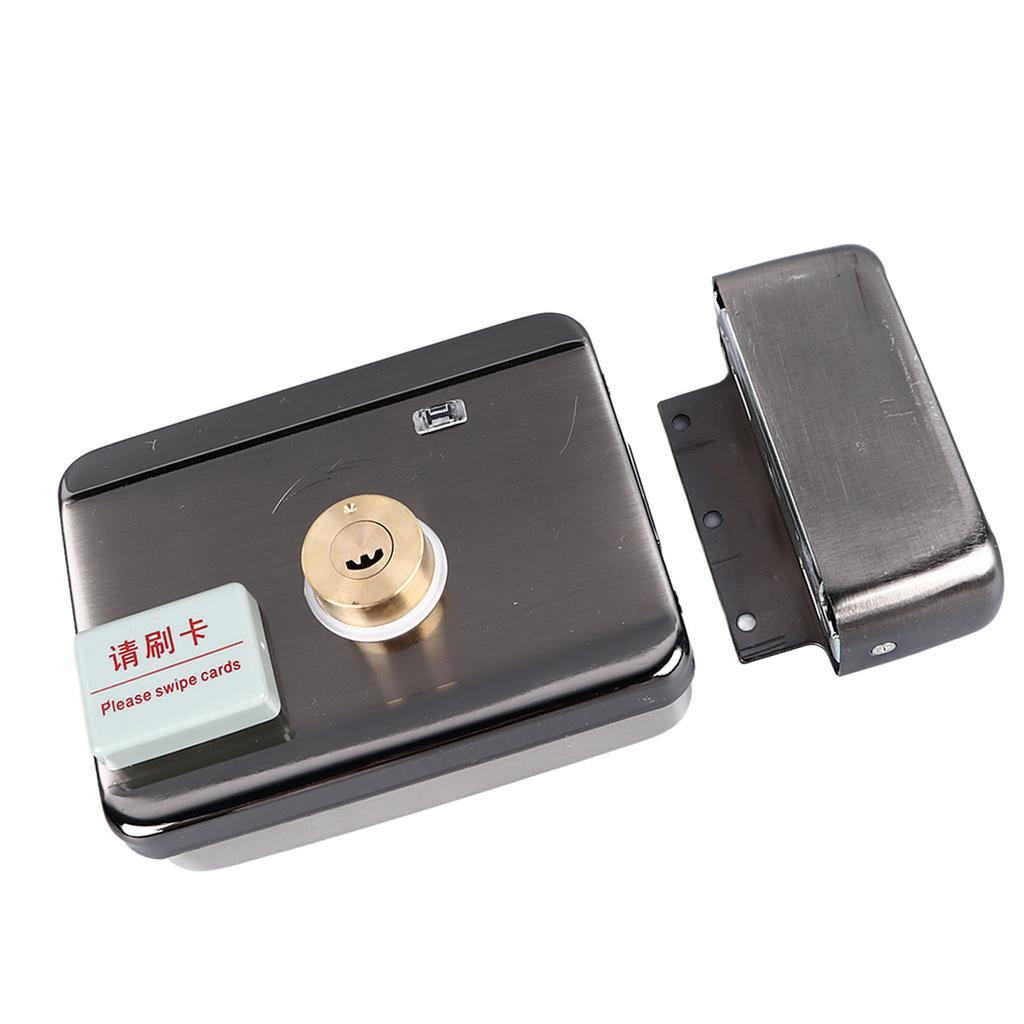 ID Card Lock Integrated Structure Wiring Free Anti Theft Silent Double Head with Remote Control for
