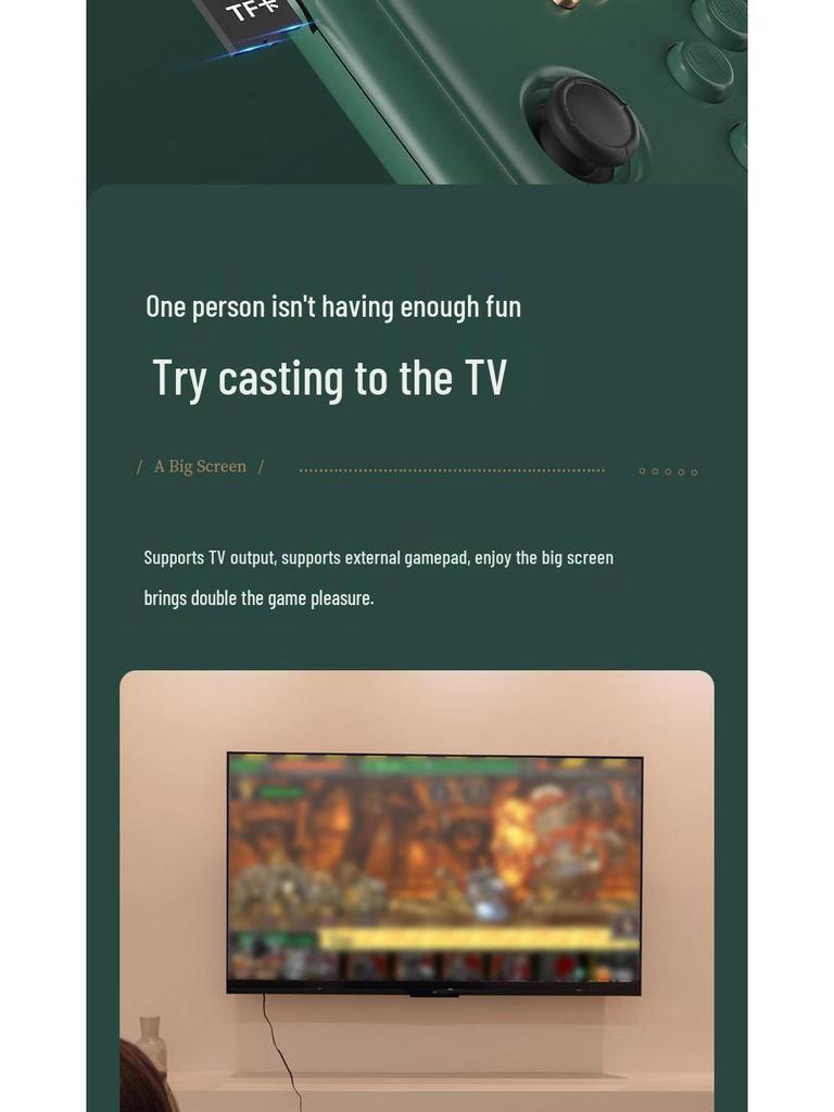 Retro Handheld Arcade Console: 10,000 Classic Games, Rechargeable for Kids