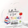 Teacher Appreciation Keepsake - Acrylic Thank You Gift for Educators' Special Moments